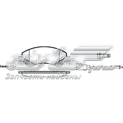 2125102 Road House Sapatas do freio dianteiras de disco