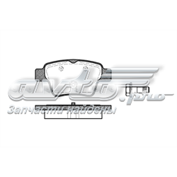 2113800 Road House Sapatas do freio traseiras de disco