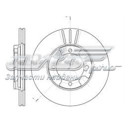 Disco do freio dianteiro Mitsubishi Lancer 3 C1A,C6A