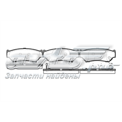 238912 Road House Sapatas do freio dianteiras de disco