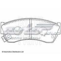 Compre ADK84218 Blue Print Sapatas do freio dianteiras de disco