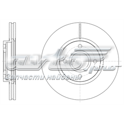 Disco do freio dianteiro Ford 1751584