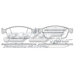 Sapatas do freio dianteiras de disco BR1645A Ford