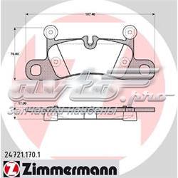 247211701 Zimmermann Sapatas do freio traseiras de disco