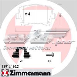 239141702 Zimmermann Sapatas do freio traseiras de disco