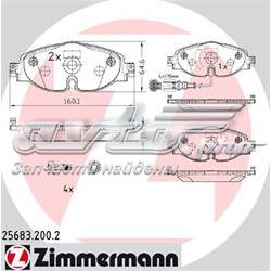 Sapatas do freio dianteiras de disco Zimmermann 256832002 preço, a partir de 54,38 USD