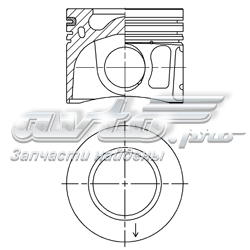 41072620 Kolbenschmidt Pistão do kit para 1 cilindro, 2ª reparação ( + 0,50)
