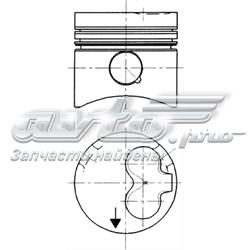 90732610 Kolbenschmidt Pistão do kit para 1 cilindro, 2ª reparação ( + 0,50)