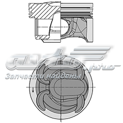 40315600 Kolbenschmidt Pistão do kit para 1 cilindro, STD