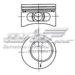 92123600 Kolbenschmidt Pistão do kit para 1 cilindro, STD