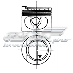 93872610 Kolbenschmidt Pistão do kit para 1 cilindro, 1ª reparação ( + 0,25)