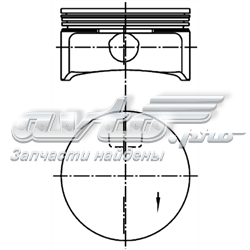 99741601 Kolbenschmidt Pistão do kit para 1 cilindro, STD