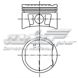 99746610 Kolbenschmidt Pistão do kit para 1 cilindro, 2ª reparação ( + 0,50)