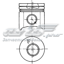 Compre 2992040 Fiat/Alfa/Lancia Pistão do kit para 1 cilindro, STD