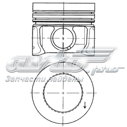 03L107065J VAG Pistão do kit para 1 cilindro, STD