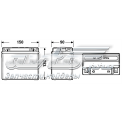 Bateria recarregável (PILHA) 31652780 Volvo