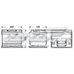 7905525547 Peugeot/Citroen Bateria recarregável (PILHA)