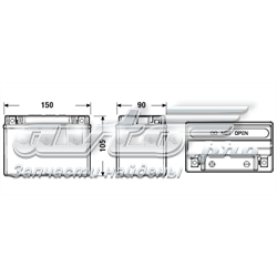 EK091 Exide Bateria recarregável (PILHA)