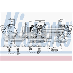 Compressor de aparelho de ar condicionado Nissens 890143