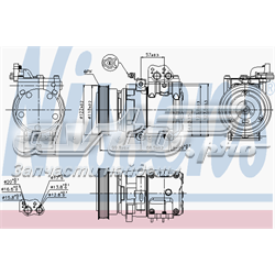 Compressor de aparelho de ar condicionado Nissens 89265