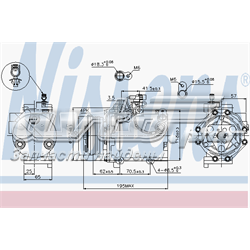 Compressor de aparelho de ar condicionado Nissens 89349 preço, a partir de 330,24 USD