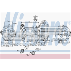 Compre 89350 Nissens Compressor de aparelho de ar condicionado