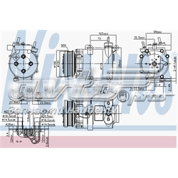 Compressor de aparelho de ar condicionado 89327 Nissens