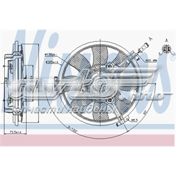 Compre Ventilador elétrico de esfriamento montado (motor + roda de aletas) Volkswagen Jetta 7