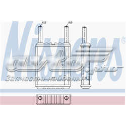 Radiador de forno (de aquecedor) para Mazda 626 GD