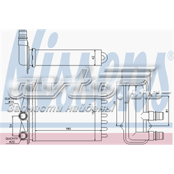 Radiador de forno (de aquecedor) Nissens 73468