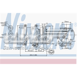 Compressor de aparelho de ar condicionado Nissens 89108