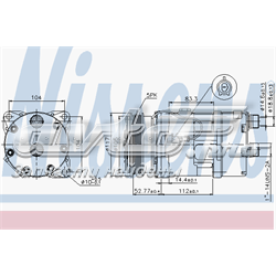 Compressor de aparelho de ar condicionado Nissens 89123