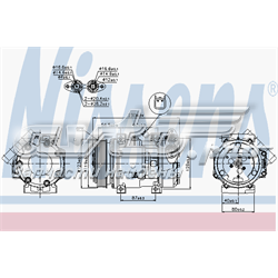 Compressor de aparelho de ar condicionado Nissens 89336