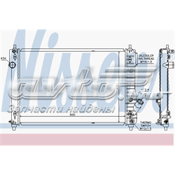 Radiador de esfriamento de motor 96942182 General Motors