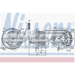 87062 Nissens Motor de ventilador de forno (de aquecedor de salão)