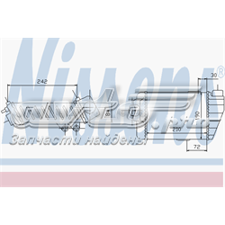 3A0145805B VAG Radiador de intercooler