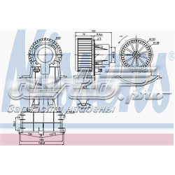 87033 Nissens Motor de ventilador de forno (de aquecedor de salão)