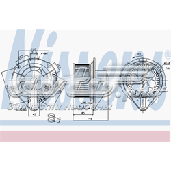 87064 Nissens Motor de ventilador de forno (de aquecedor de salão)