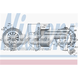 87106 Nissens Motor de ventilador de forno (de aquecedor de salão)