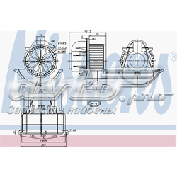 87139 Nissens Motor de ventilador de forno (de aquecedor de salão)