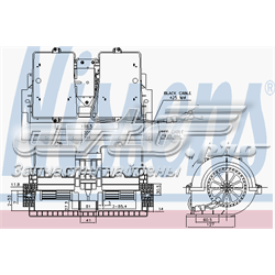 87140 Nissens Motor de ventilador de forno (de aquecedor de salão)