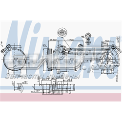 Compressor de aparelho de ar condicionado 89308 Nissens