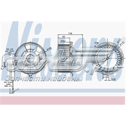 87031 Nissens Motor de ventilador de forno (de aquecedor de salão)