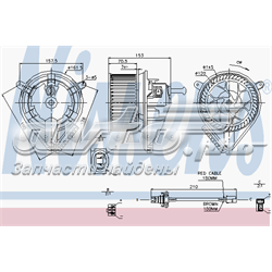 87039 Nissens Motor de ventilador de forno (de aquecedor de salão)