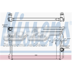 Radiador de esfriamento de motor 550173 NRF