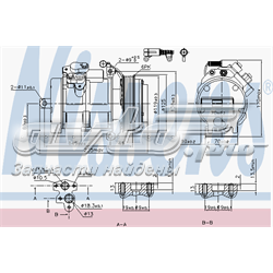 Compressor de aparelho de ar condicionado Nissens 89606