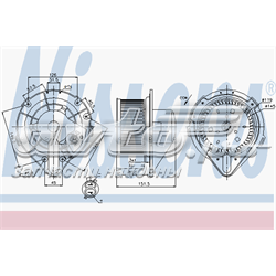 87066 Nissens Motor de ventilador de forno (de aquecedor de salão)