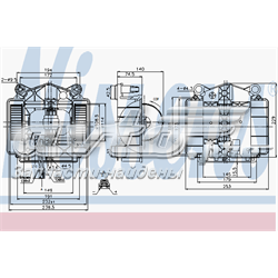 87110 Nissens Motor de ventilador de forno (de aquecedor de salão)