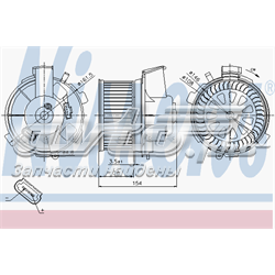 87021 Nissens Motor de ventilador de forno (de aquecedor de salão)
