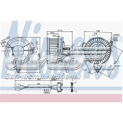 87048 Nissens Motor de ventilador de forno (de aquecedor de salão)